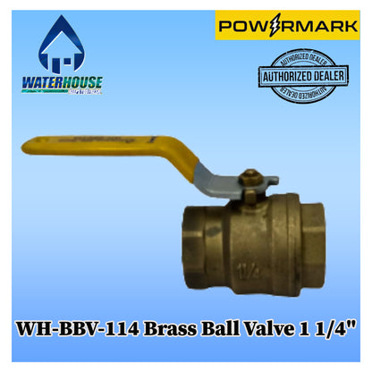 WATERHOUSE WH-BBV-114 Brass Ball Valve 1 1/4"