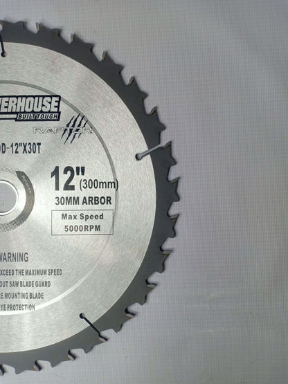 POWERHOUSE PH-CSWOOD-12"X30T Circular Saw Blade 12 inches for Wood 12" x 30T