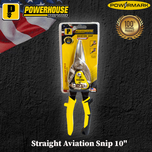 POWERHOUSE Straight Aviation Snip 10"