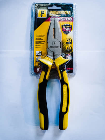 POWERHOUSE Combination Pliers 8 inches (Dyna Grip & Nickel Plated)