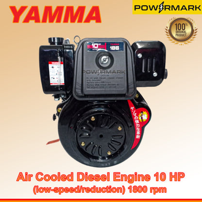 YAMMA Air Cooled Diesel Engine 10 HP (low-speed/reduction) 1800 rpm