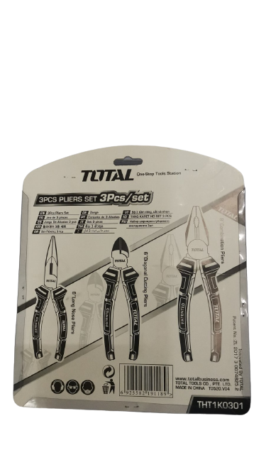 TOTAL THT1K0301 Industrial Pliers Set (3pcs.)