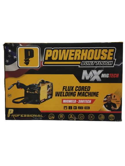 POWERHOUSE MIGWELD-300TECH Inverter Gasless MIG Welding Machine 300 Ampere