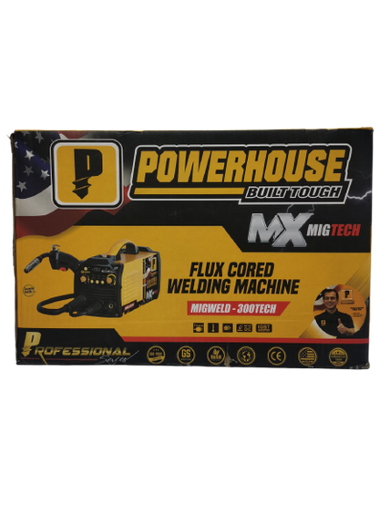 POWERHOUSE MIGWELD-300TECH Inverter Gasless MIG Welding Machine 300 Ampere