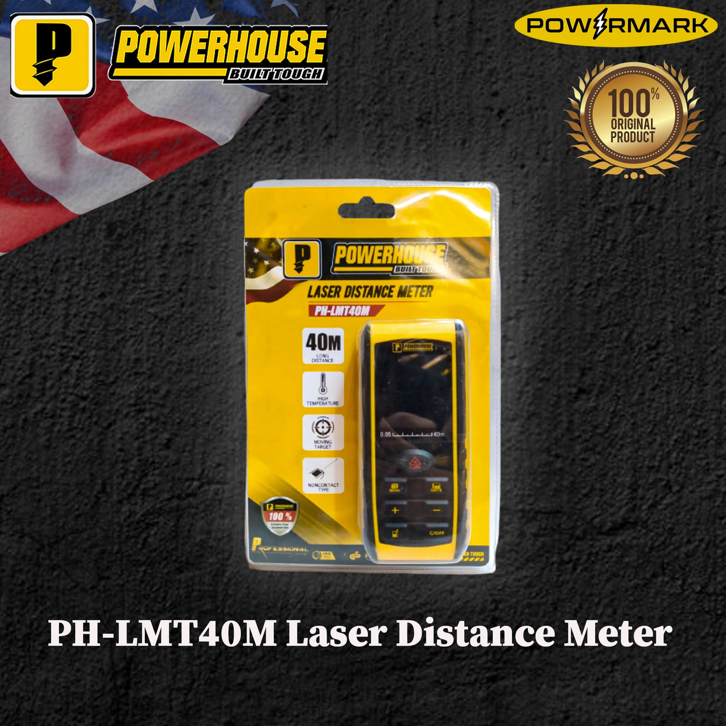 POWERHOUSE PH-LMT40M Laser Distance Meter