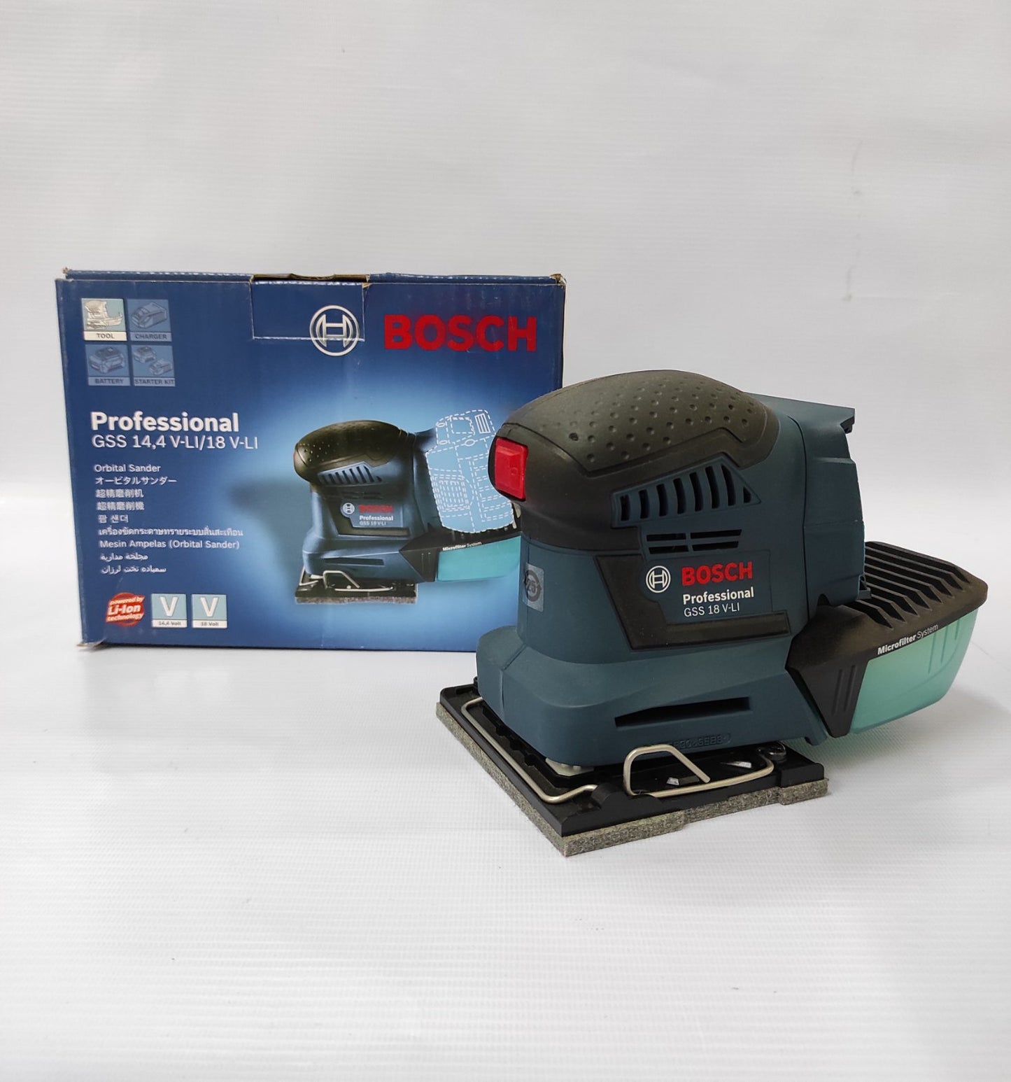 BOSCH GSS 18V-Li Cordless Orbital Sander (Solo Tool)