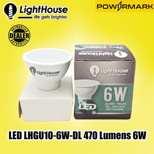 LIGHTHOUSE LED LHGU10-6W-DL 470 Lumens 6W