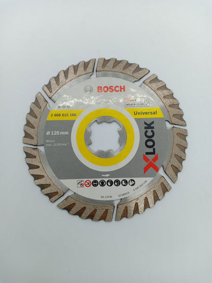 BOSCH 2608615166 X-LOCK Diamond Cutting Blade Standard for Universal 125 mm [