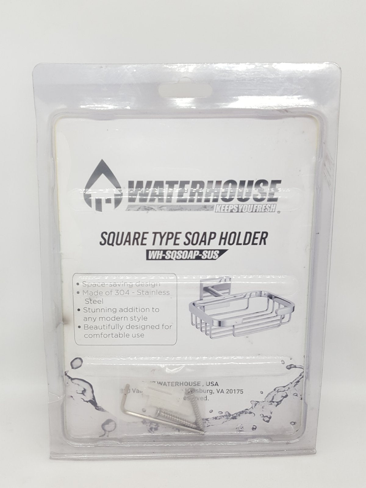 WATERHOUSE WH-SQSOAP-SUS Square Type Soap Holder