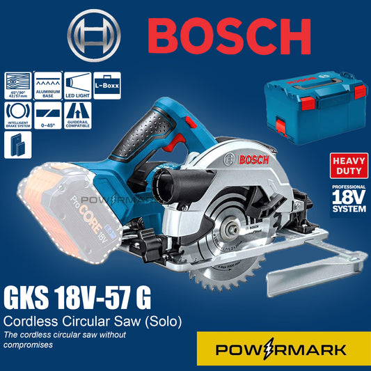 BOSCH GKS 18V-57 G Cordless Circular Saw (Solo Tool)