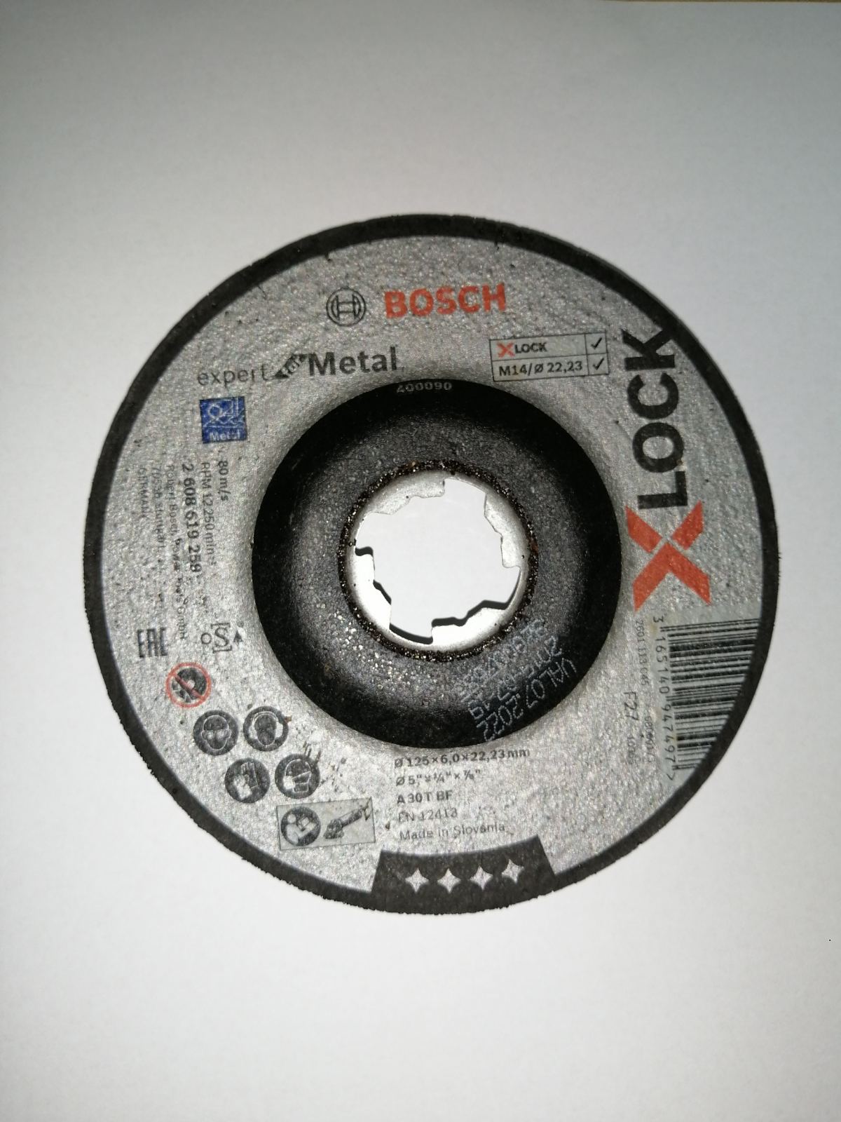 BOSCH 2608619254 X-Lock Cutting Disc for Metal