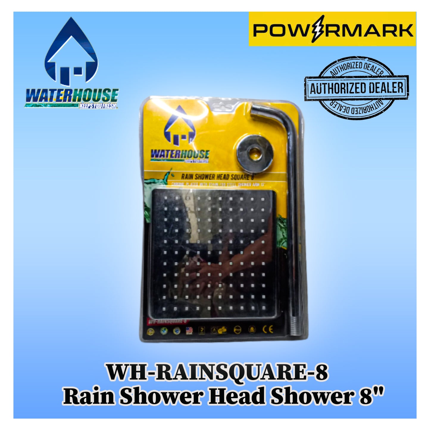 WATERHOUSE WH-RAINSQUARE-8 Rain Shower Head Shower 8