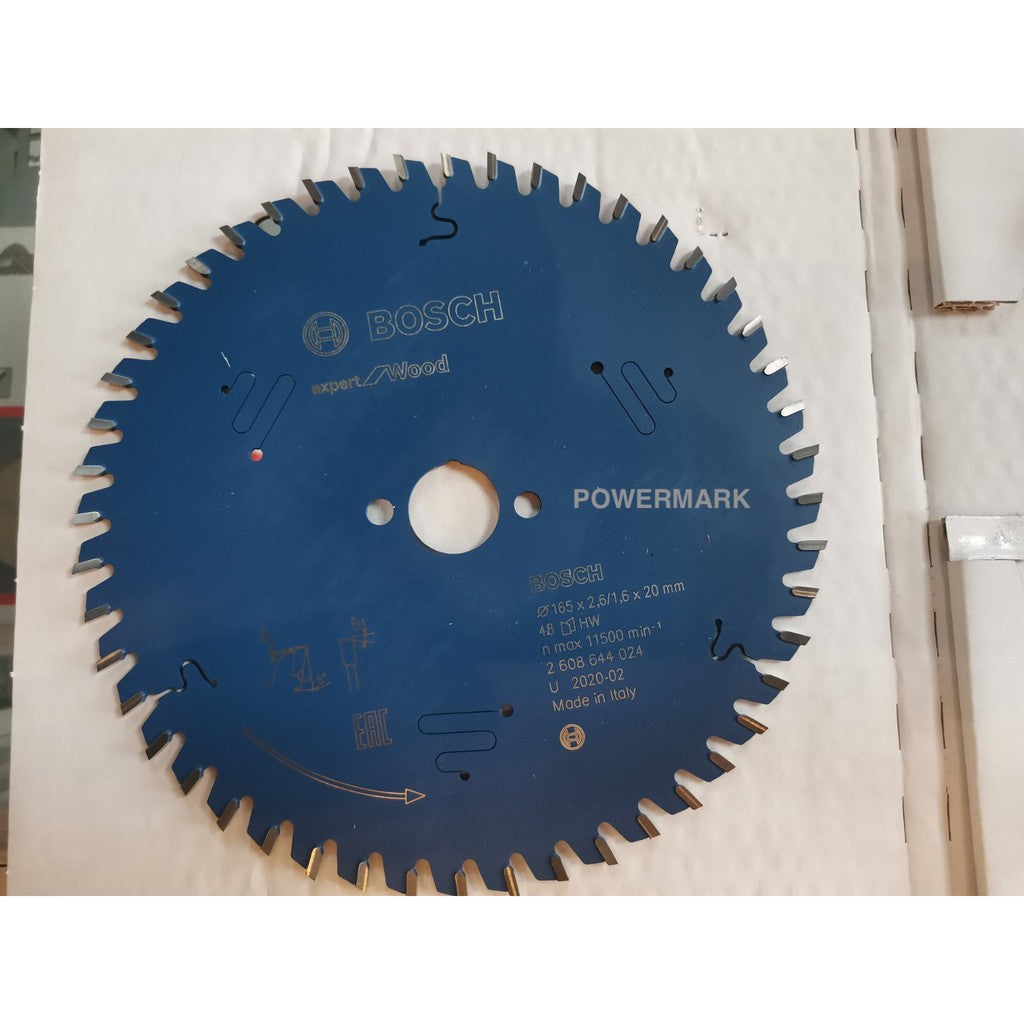 BOSCH 2608644024 Expert for Wood Circular Saw Blade, 165 mm 48T