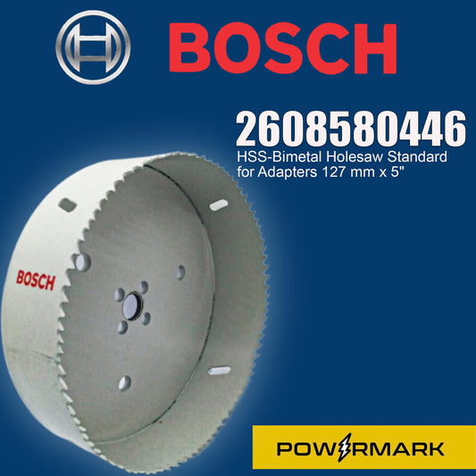 BOSCH 2608580446 HSS-Bimetal Holesaw Standard for Adapters 127 mm x 5