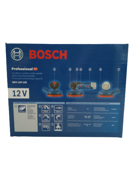 BOSCH GEX 12V-125 Cordless Random Orbit Sander (Bare Tool)