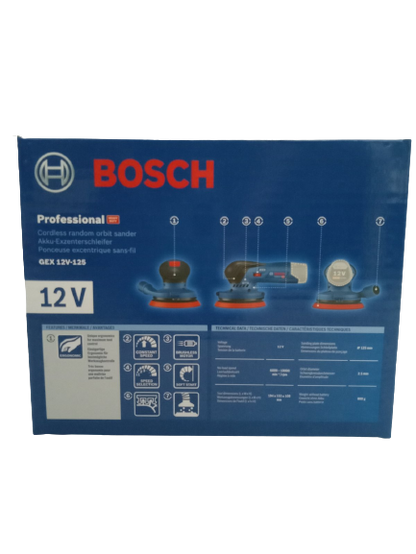 BOSCH GEX 12V-125 Cordless Random Orbit Sander (Bare Tool)