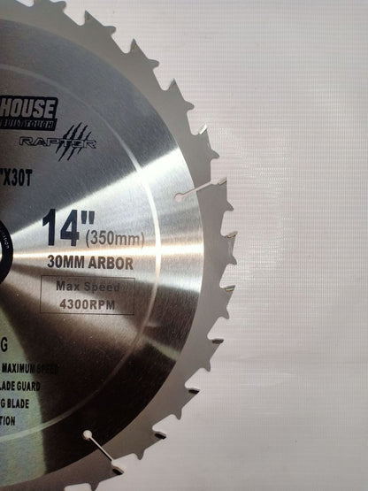 POWERHOUSE PH-CSWOOD-14"X30T Circular Saw Blade 14 inches for Wood 14" x 30T