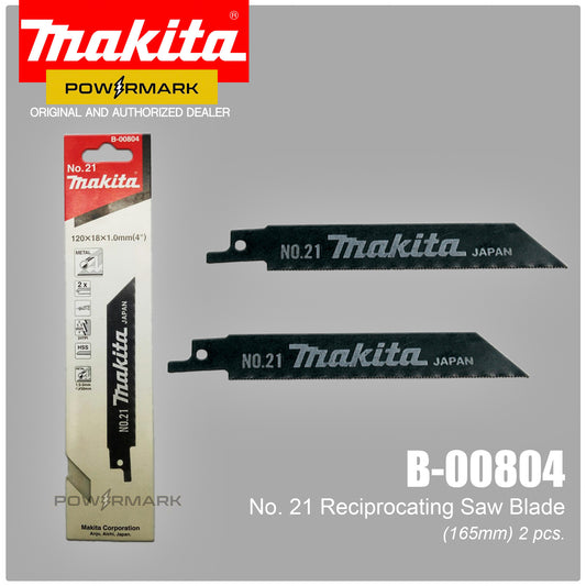 MAKITA B-00804 Reciprocating Saw Blade 165mm (2pcs.) for Metal