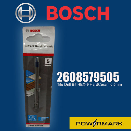 BOSCH 2608579505 Tile Drill Bit HEX-9 HardCeramic 5mm