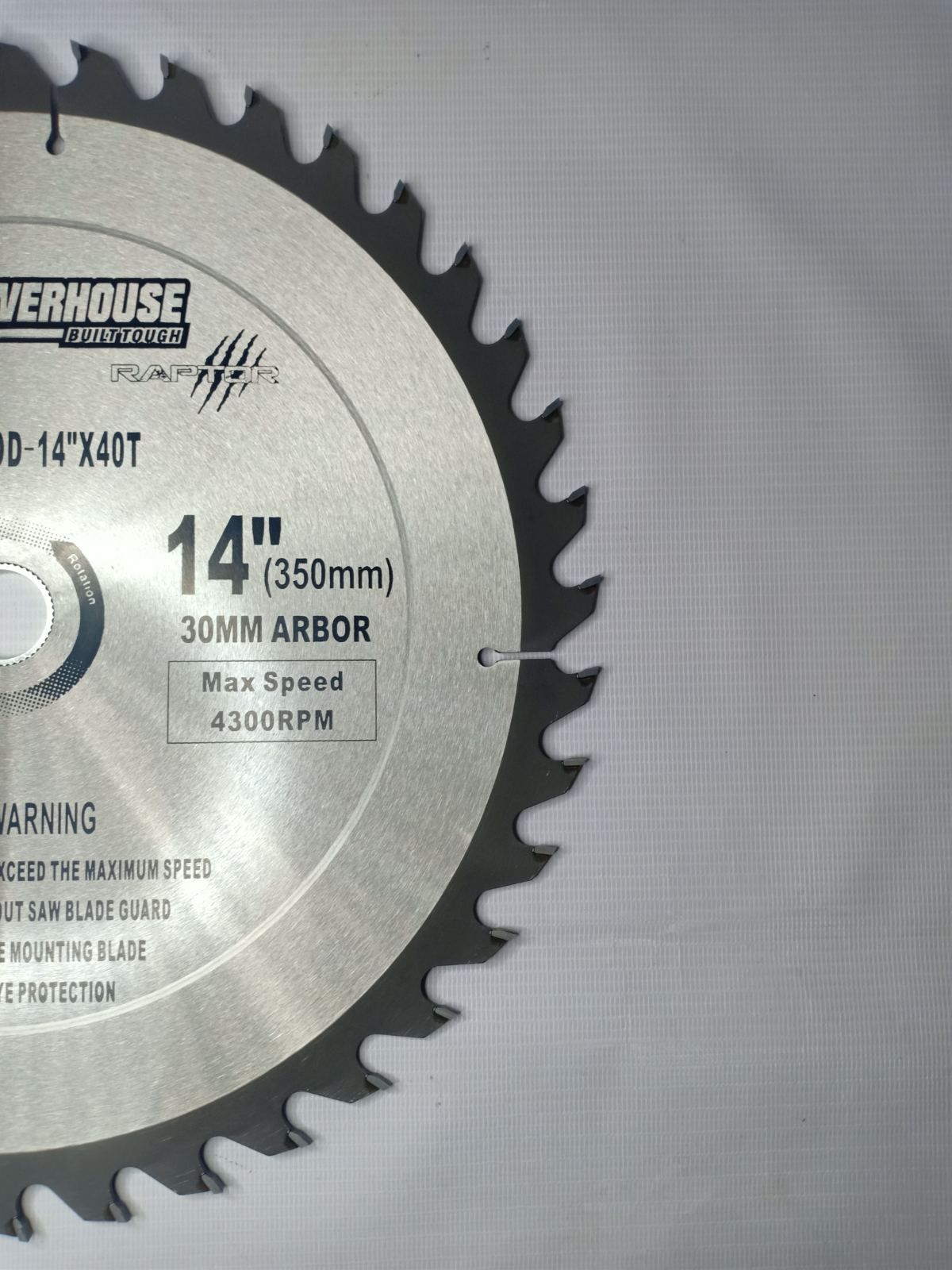 POWERHOUSE PH-CSWOOD-14"X40T Circular Saw Blade 14 inches for Wood 14" x 40T