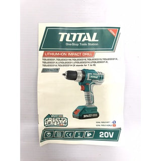 TOTAL TIDLI20031 Lithium-Ion Impact Drill with Tool Set