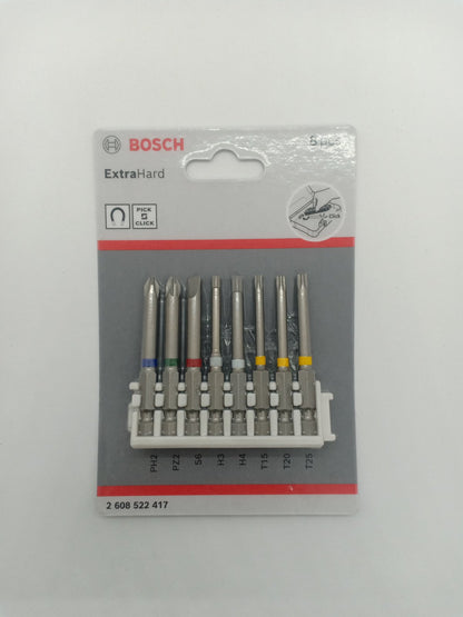 BOSCH 2608522417 ExtraHard Pick and Click Power Bits Pack (8 pcs.)