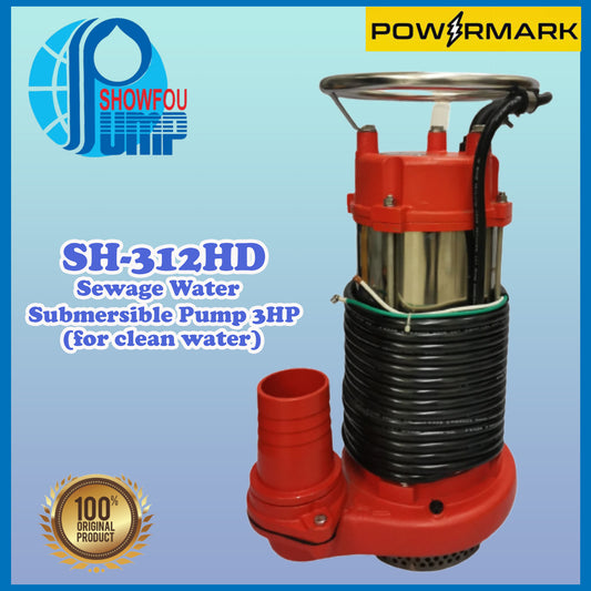 SHOWFOU SH-312HD Sewage Water Submersible Pump 3HP (for clean water)