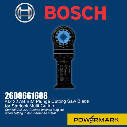 BOSCH 2608661688 AIZ 32 AB BIM Plunge Cutting Saw Blade for Starlock Multi-Cutters