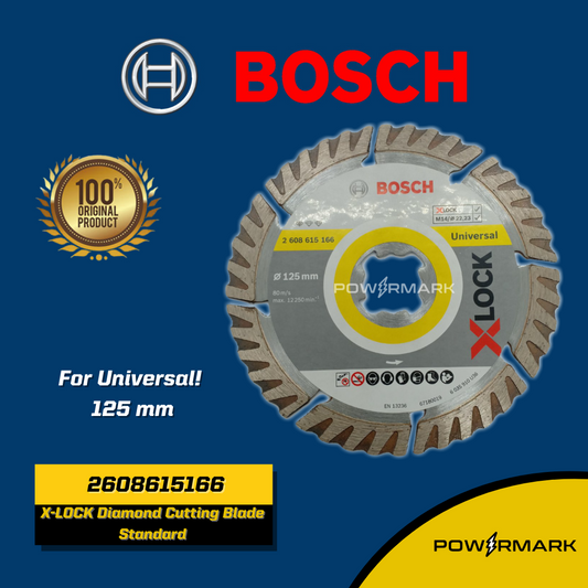 BOSCH 2608615166 X-LOCK Diamond Cutting Blade Standard for Universal 125 mm [