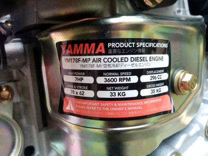 YAMMA Air Cooled Diesel Engine 7 HP