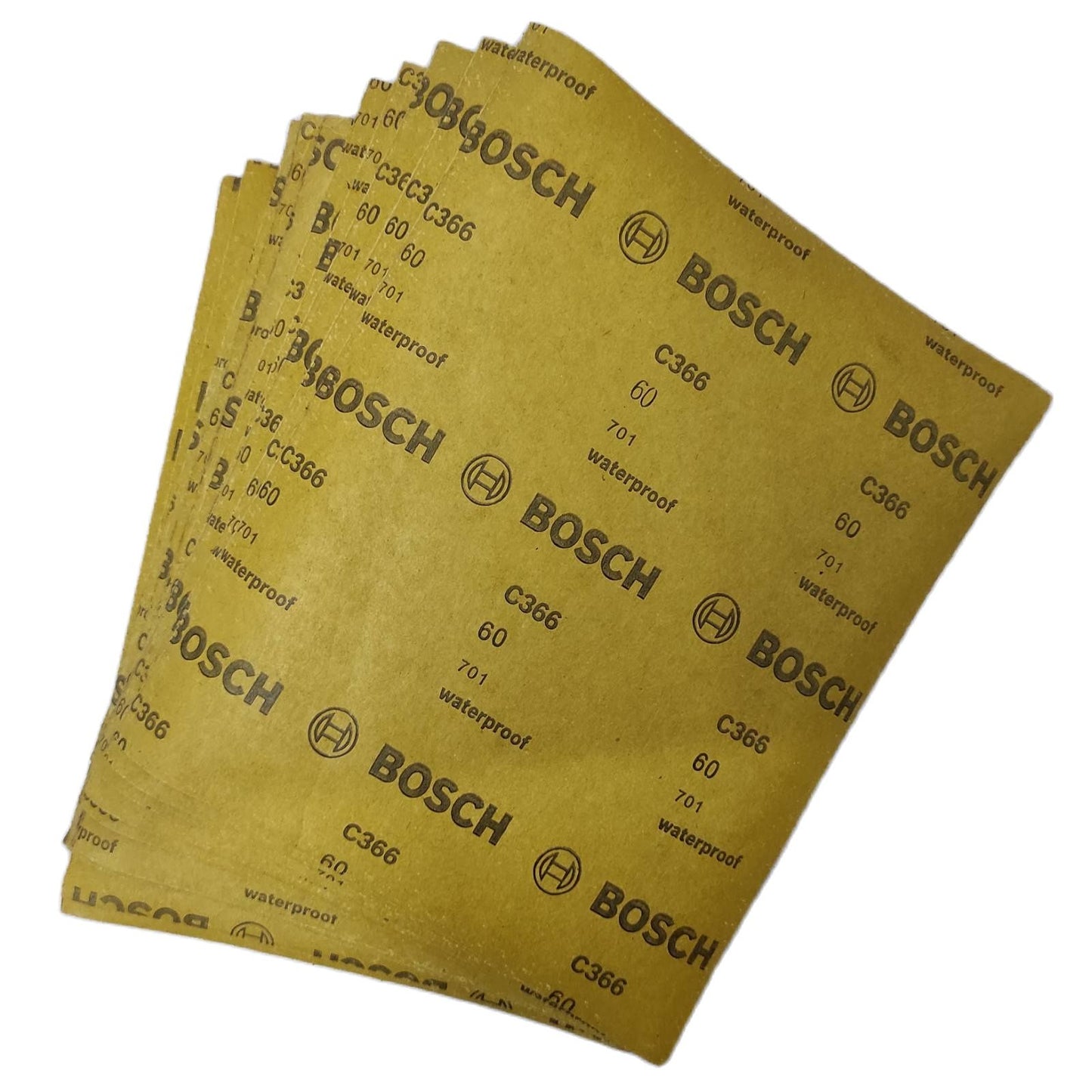 BOSCH 2608621309 Grit 60 Sanding Paper (10pcs)