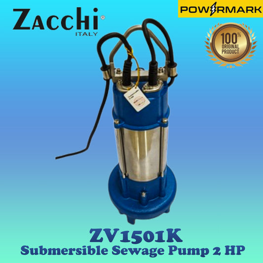 ZACCHI ITALY ZV1501K Submersible Sewage Pump 2 HP