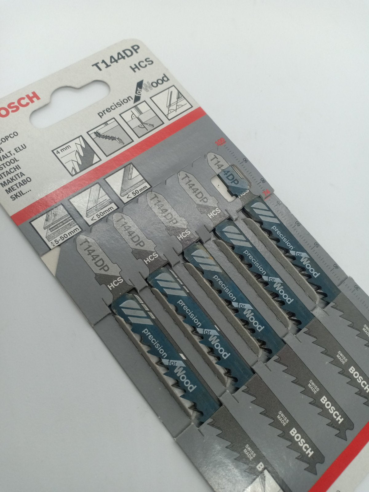 BOSCH 2608633A35 T144DP HCS Jigsaw Blade Set Precision for Wood