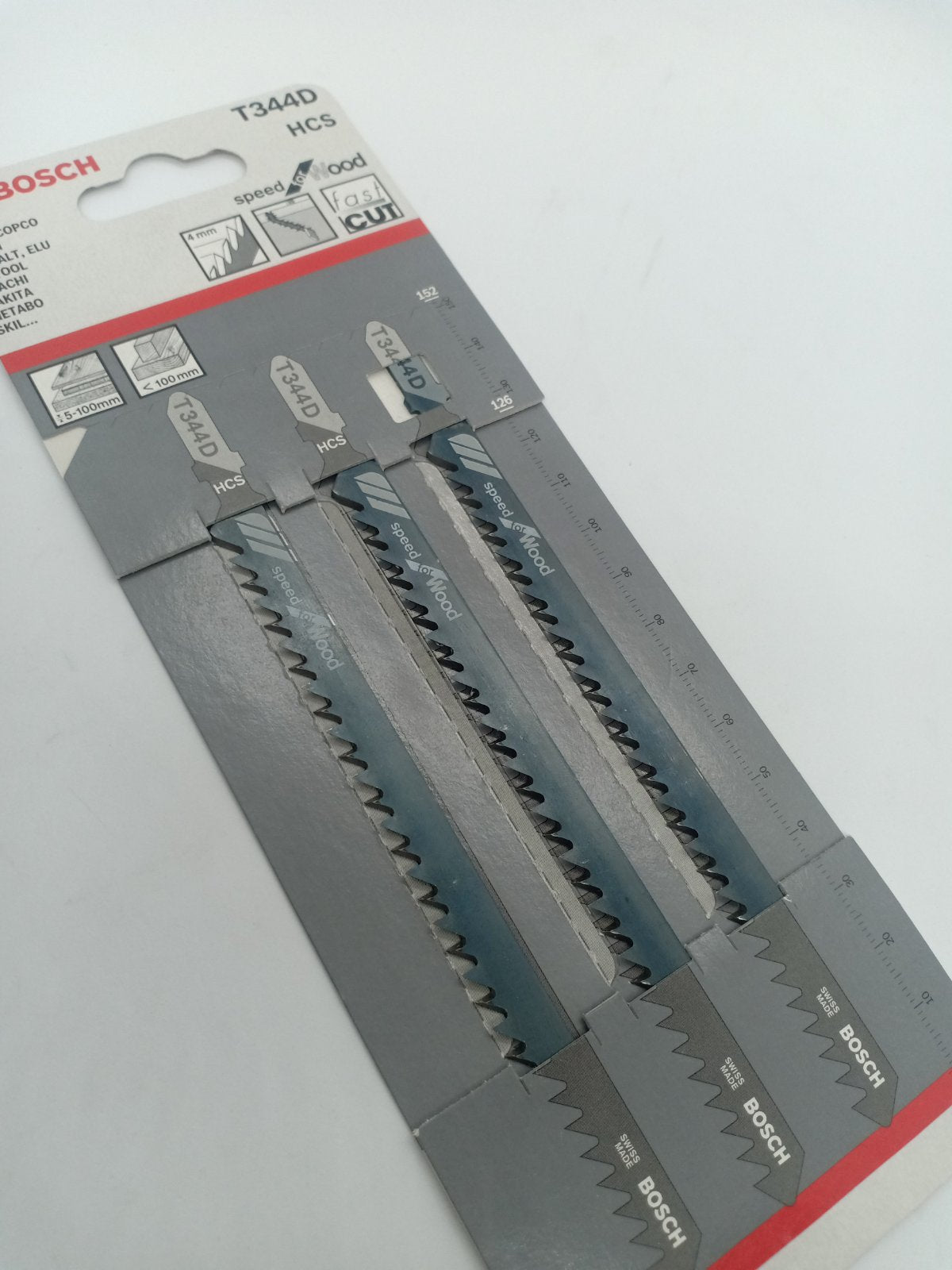 BOSCH 2608637944 T344D HCS Jigsaw Blade Set Speed for Wood