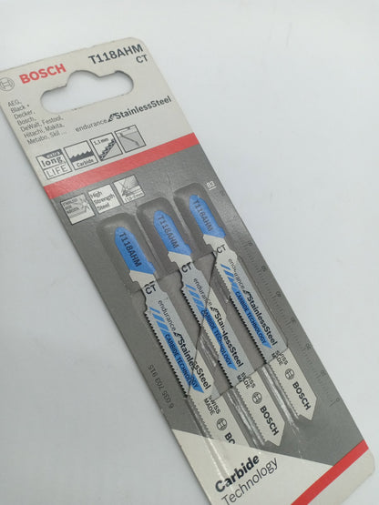 BOSCH 2608630663 T118AHM CT Jigsaw Blade Set Endurance for Stainless Steel