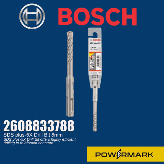 BOSCH 2608833788 SDS plus-5X Drill Bit 8mm