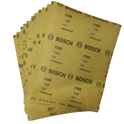 BOSCH 2608621312  Grit 120 Sanding Paper (10pcs)