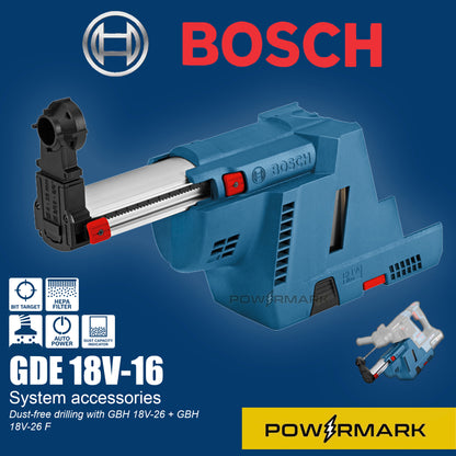 BOSCH GDE 18V-16 Cordless HEPA Dust Collector for GBH 18V-26