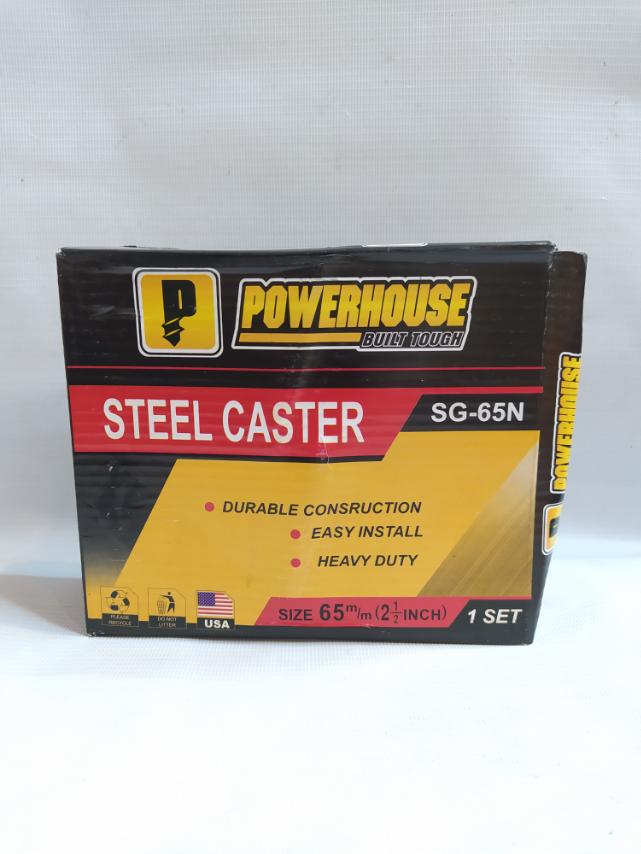 POWERHOUSE SG-65N Steel Caster Set (2 1/2)