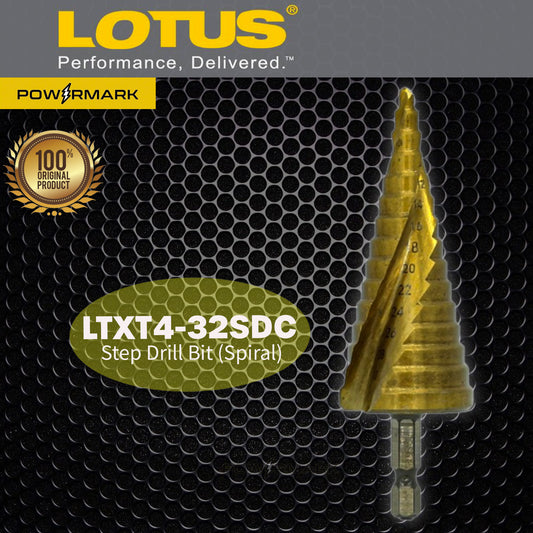 LOTUS LTXT4-32SDC Step Drill Bit (Spiral)