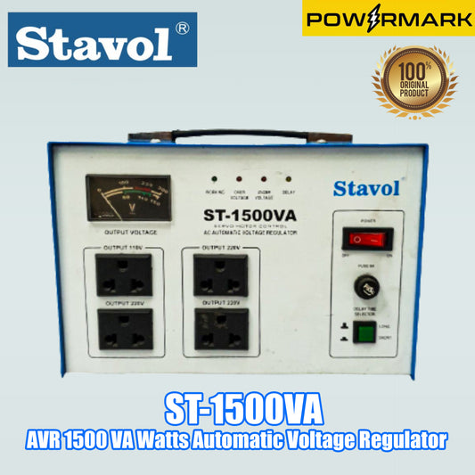 STAVOL ST-1500VA AVR 1500 VA Watts Automatic Voltage Regulator