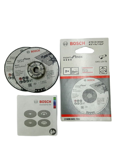 BOSCH 2608601705 INOX (2 pcs) Grinding Discs for GWS 12V-76