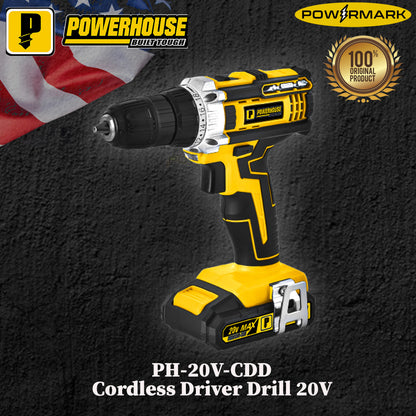 POWERHOUSE PH-20V-CDD Cordless Driver Drill 20V