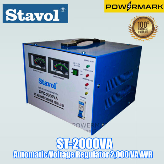 STAVOL ST-2000VA Automatic Voltage Regulator 2,000 VA AVR