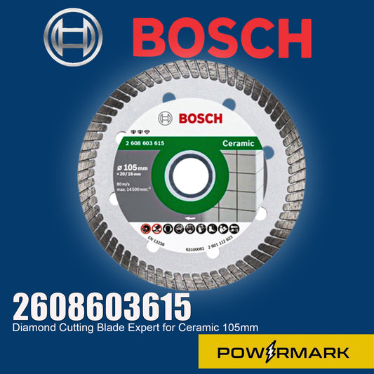 BOSCH 2608603615 Diamond Cutting Blade Expert for Ceramic 105mm