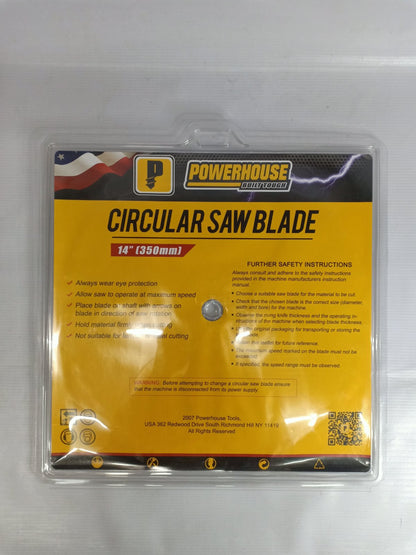 POWERHOUSE PH-CSWOOD-14"X40T Circular Saw Blade 14 inches for Wood 14" x 40T