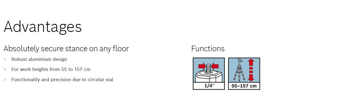 BOSCH BT 150 Building Tripod