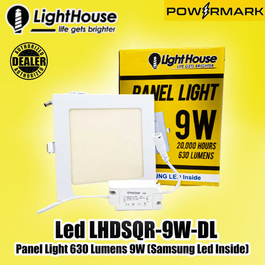 LIGHTHOUSE Led LHDSQR-9W-DL Panel Light 630 Lumens 9W (Samsung Led Inside)