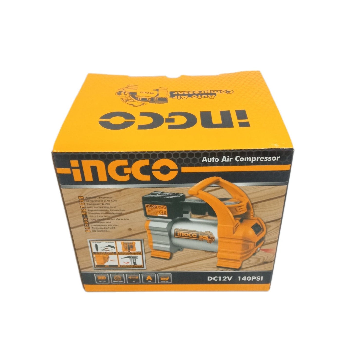 INGCO AAC1408 Auto Air Compressor DC12V (140PSI)