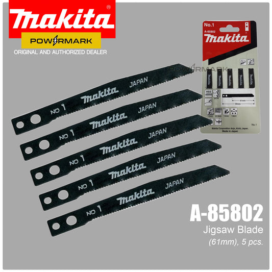 MAKITA A-85802 Jig Saw Blade for Metal, Aluminum, PVC, and Stainless 61mm (5pcs.)